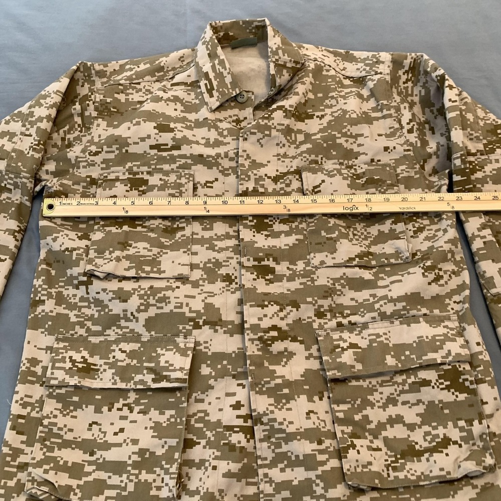 Rothco BDU Jacket Mens Medium Beige Digital Camo Combat Military Field Shirt - Picture 4 of 7